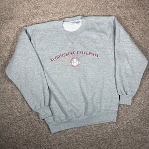 Bloomsburg University Sweatshirt Mens Medium Gray Vintage USA Made
